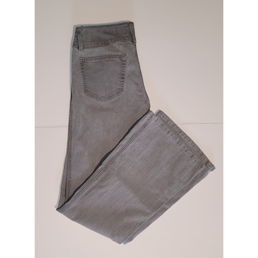 OK Women's Gray Flare Jeans Size‎ 28 Mid Rise Stretch Denim Pants